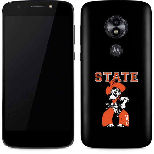 Oklahoma State University OSU Cowboys Orange Moto E5 Play Skin